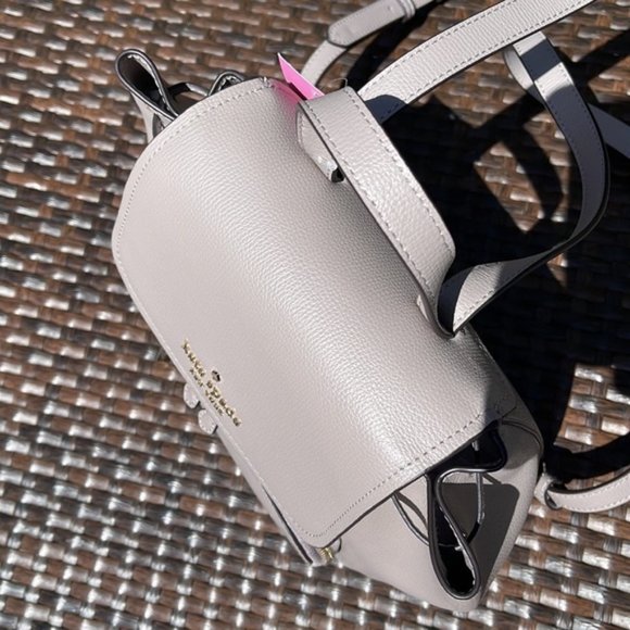 Kate Spade Darcy Flap Backpack Warm Taupe - Picture 11 of 16